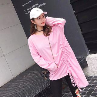 Long-sleeve Asymmetrical T-shirt