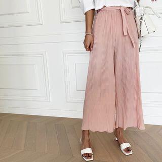 Crystal-pleat Culottes