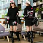 Set: Hoodie + Printed Skirt