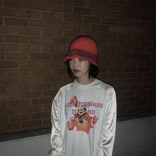 Print Sweatshirt White - F One Size