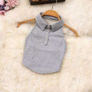 Cold-shoulder Polo Shirt