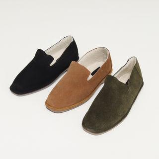 Fleece Lined Genuine-suede Loafers