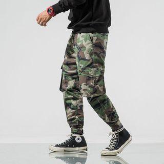 Cropped Camo Cargo Pants