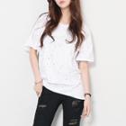 Short-sleeve Perforated T-shirt