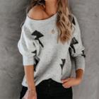 Bolt Print Sweater