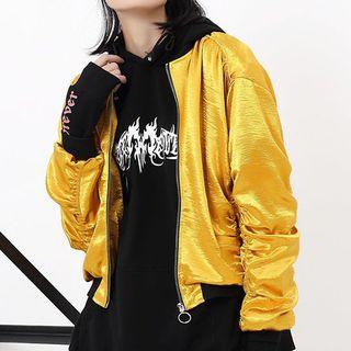 Metallic Bomber Jacket