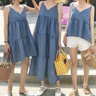 Camisole Top / Strappy A-line Dress / Midi Dress