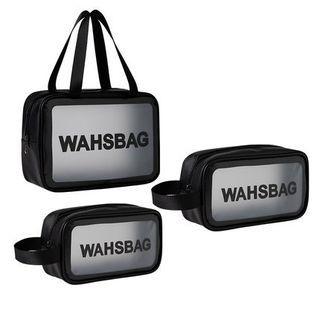 Lettering Toiletry Bag (various Designs) / Set