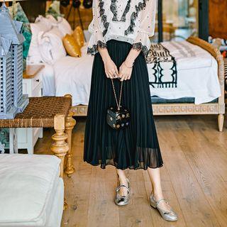 Midi Accordion Pleat Skort