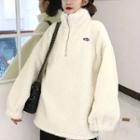 Half-zip Loose-fit Fleece Sweatshirt