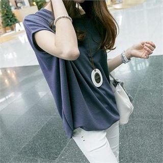 Batwing-sleeve Long T-shirt