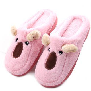 Cartoon Fleece-lining Slippers