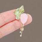 Flower Brooch Ly2349 - Green & Pink - One Size