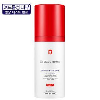 Tosowoong - Sos Intensive Red Clinic Ovalicin Skin Clear Toner 80ml 80ml