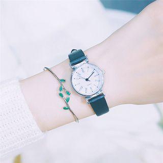 Skinny Faux-leather Watch