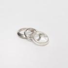Staking Ring Set Of 3 Silver - One Size