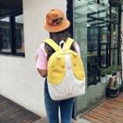 Cartoon Embroidered Canvas Backpack