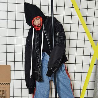 Contrast Stitch Bomber Jacket