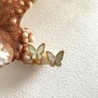 Butterfly Shell Alloy Earring