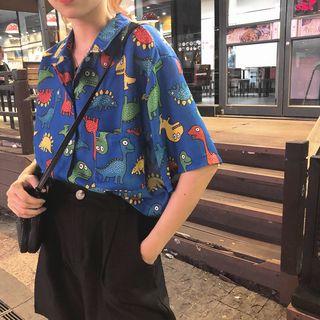 Dinosaur Loose-fit Short-sleeve Shirt