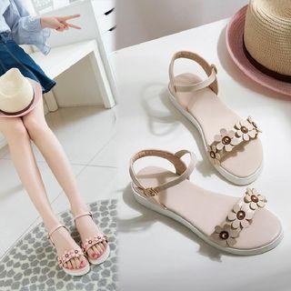 Foral Ankle Strap Sandals