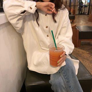 Corduroy Shirt Off-white - One Size