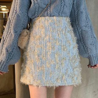 Fluffy Mini A-line Skirt
