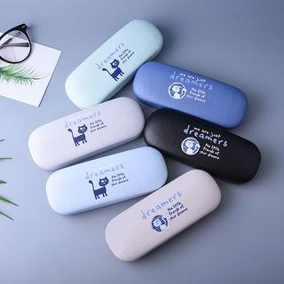 Cat Print Eyeglasses Case Random - One Size
