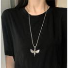 Angel Pendant Alloy Necklace 1 Pc - Angel Pendant Alloy Necklace - Silver - One Size