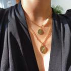 Pendant Layered Necklace 2822 - Gold - One Size