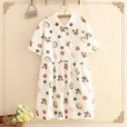 Printed Short-sleeve Dress (various Design)