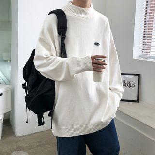 Mock-ncek Sweater
