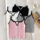 V-neck Two Tone Camisole Top