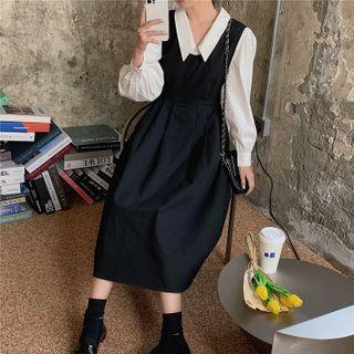 Blouse / Midi Jumper Dress