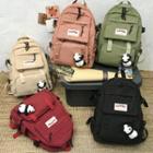 Set: Buckled Backpack + Panda Bag Charm