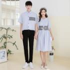 Couple Matching Short-sleeve Shirt / Pants / Midi A-line Dress