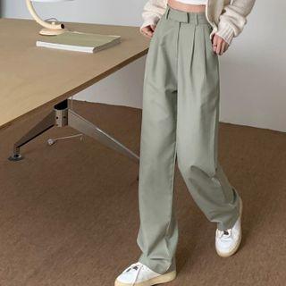 High Waist Wide Leg Dress Pa Ts