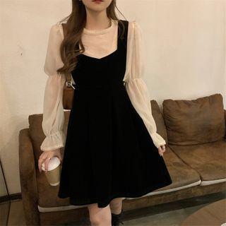 Chiffon Blouse / Pinafore Dress
