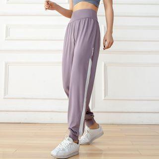 High-waist Lettering Print Sweatpants