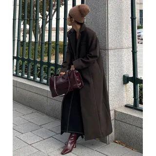 Woolen Long Chesterfield Coat
