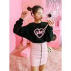 Heart Printed Pullover