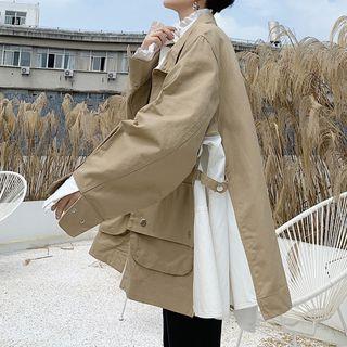 Buckled Zip Utility Jacket