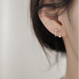 Swirl Sterling Silver Earring