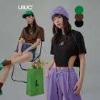 Asymmetrical Tie-hem Crop T-shirt