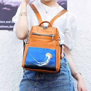 Jellyfish Print Backpack
