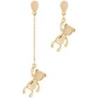 Bear Asymmetrical Alloy Dangle Earring