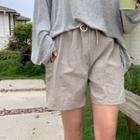 Drawstring-waist Cargo Pocket Shorts