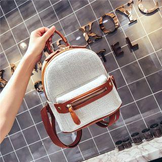 Panel Linen Backpack