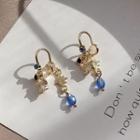Rhinestone Star Clip-on Earring 1 Pair - As Shown In Figure - One Size
