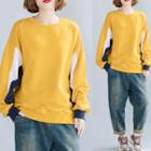 Color Block Pullover Curcumin - One Size